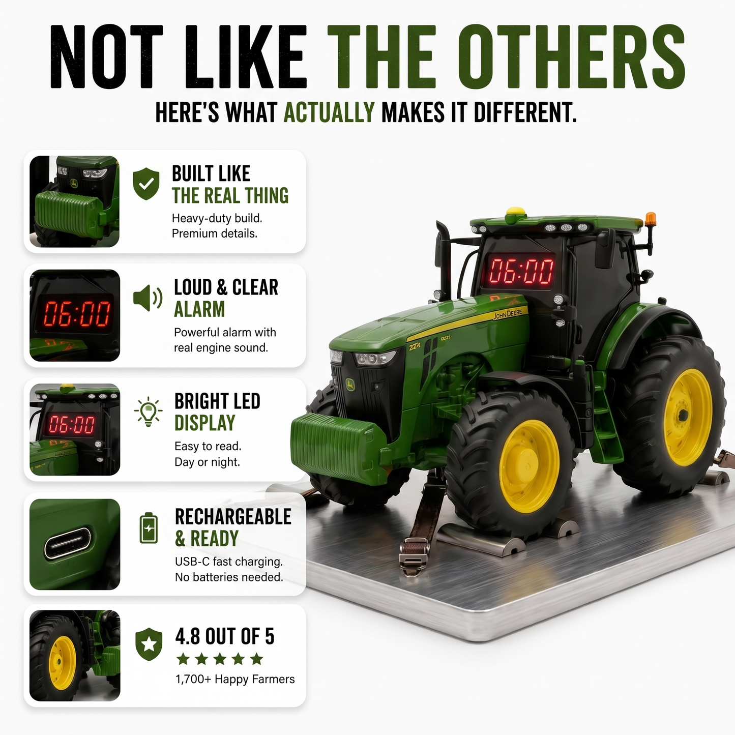 Tractor Alarm Clock (Pre-Order)